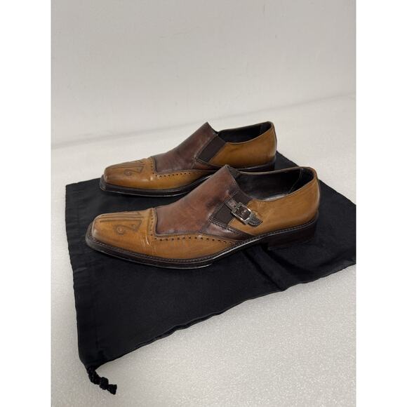 Doucal\'s Shoes Mens Size 41.5 Monk Strap Leather Made in Italy Dress Formal main image 12